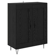 Credenza | Madia | Buffet da pranzo | Armadio da pranzo Rovere Nero 69,5 x 34 x 90 cm