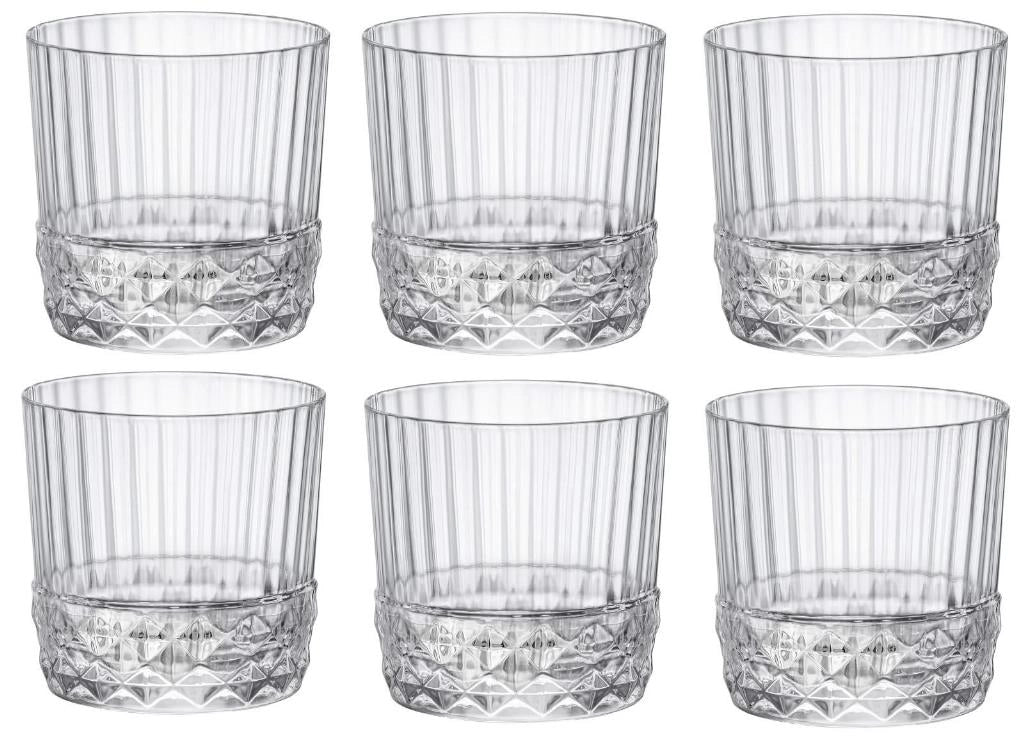 Set 6 Bicchieri da Tavola America' 20s Rocks 30 cl Bormioli Rocco