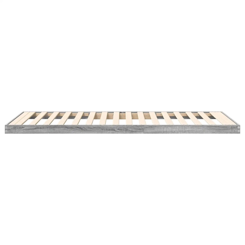 Struttura letto a terra Grigio Sonoma 80 x 200 cm 893537