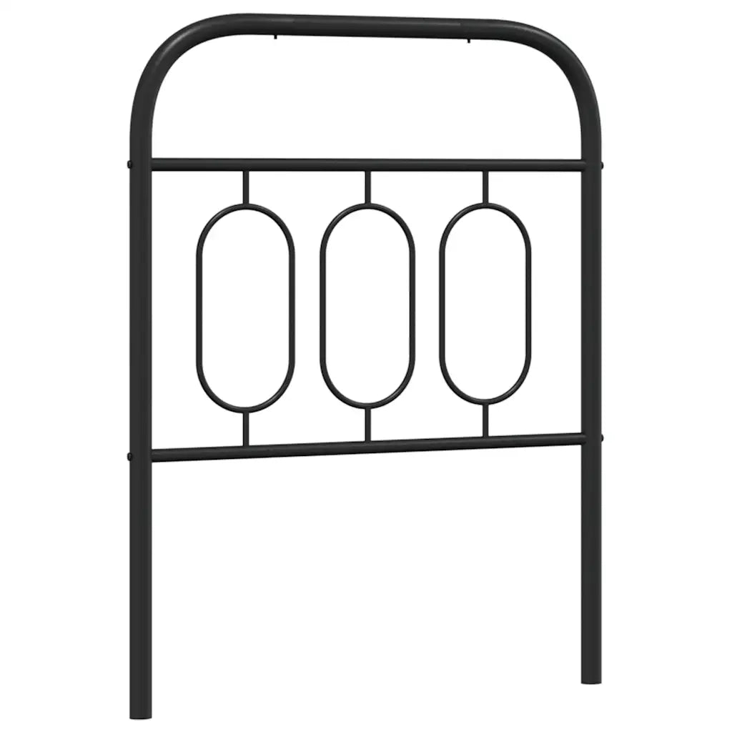 Testiera in Metallo-Testiera in Ferro-Testata Nero 75 cm 808423