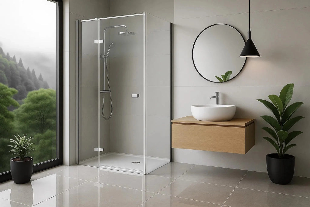 Cabina Doccia Rea Atlas 120x90 Chrome sinistra