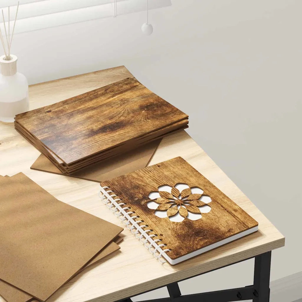 Pannelli decorativi 12 pcs Rovere fumé 15 x 21 x 0.27 cm 885547