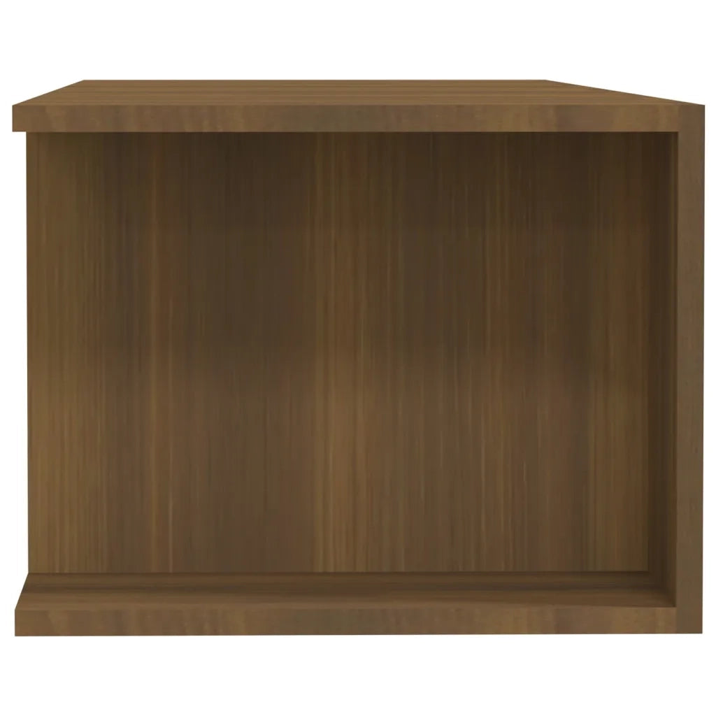 Mobile TV | Armadietto TV | Mobile Porta TV con Luci LED Rovere Marrone 135x39x30 cm