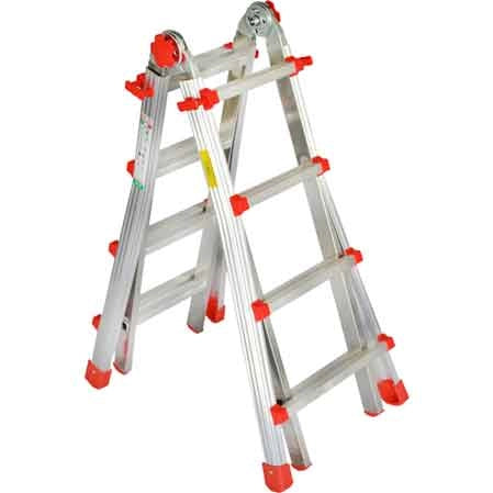 SCALA MULTIUSO 'SQUADRA PIU'' 5+5 gradini - MARCHETTI