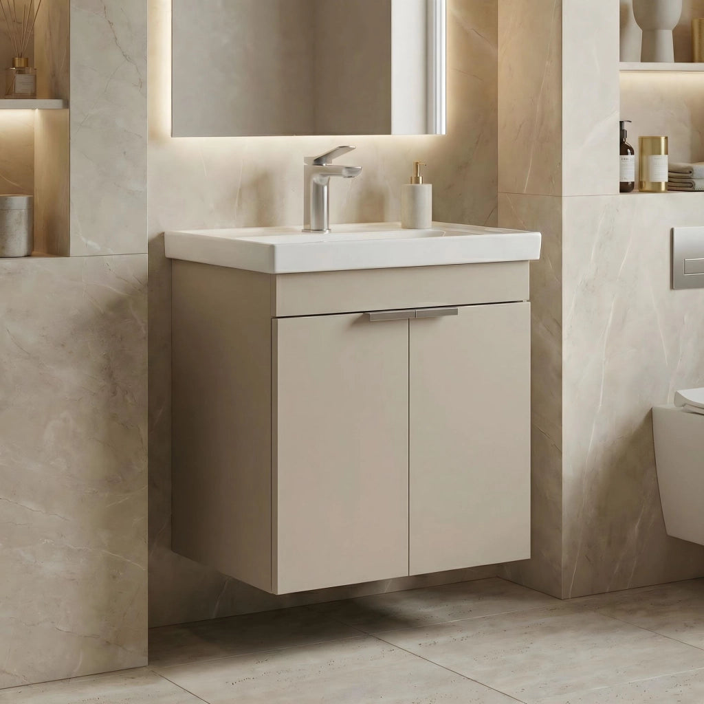 Mobile lavabo "Desna 50" - 50 x 38 x 58 cm - Sabbia
