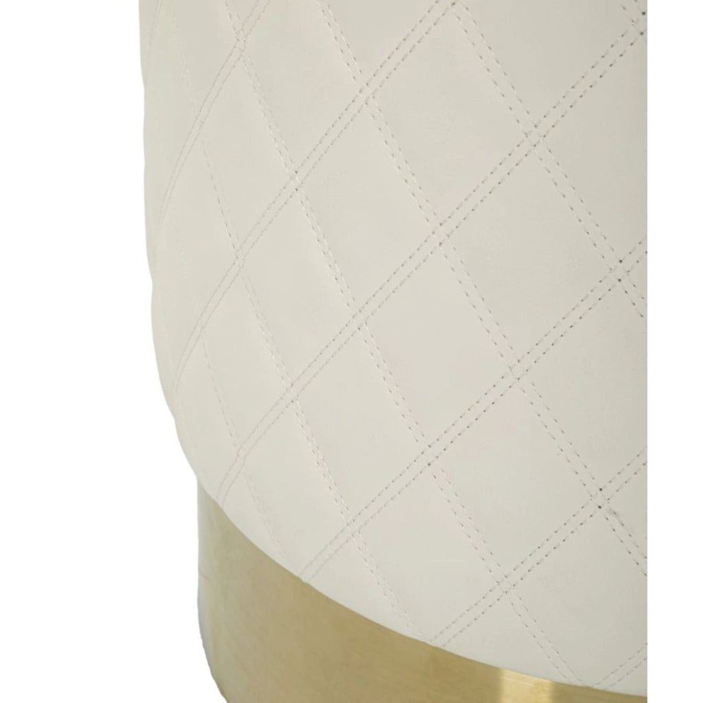 Pouf VKH354, Bianco, Legno, 36x36x39 cm