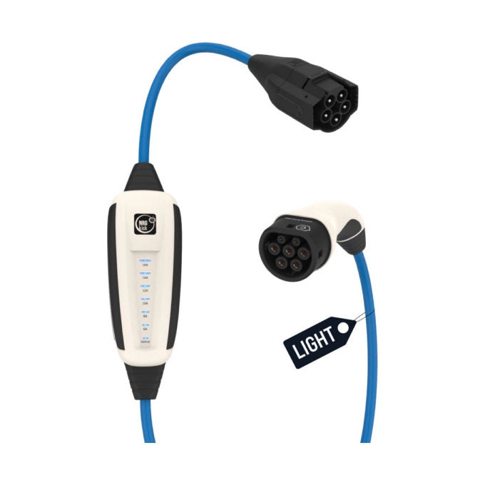 NRGkick 87101000 Stazione di Ricarica Portatile per Veicoli Elettrici 16 A 11 kW Type 2 IP67 IP69K IK10 10 m colore Blu