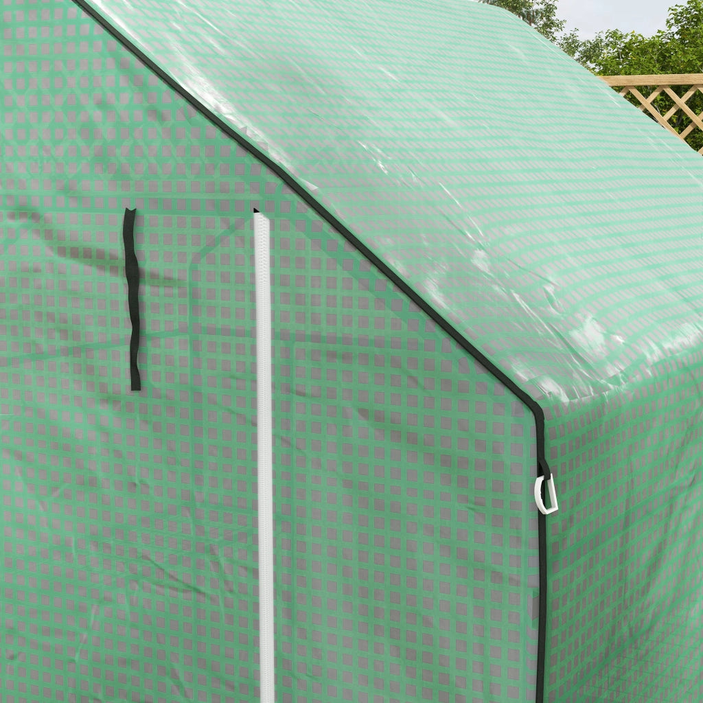Serra da giardino con porta, finestra e 3 ripiani ¨C Xylo ¨C PE 140x143x190 cm