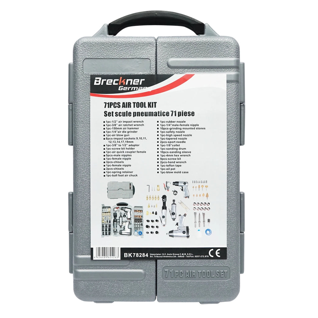 Set di 71 utensili pneumatici Breckner Germany