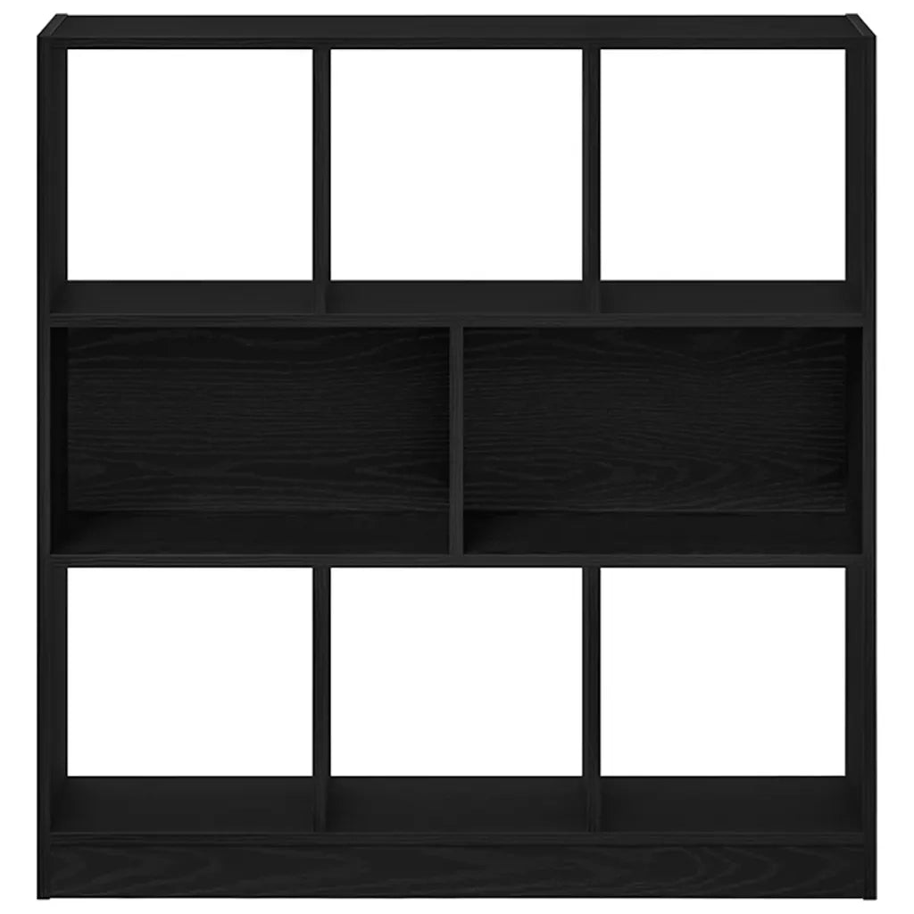 Libreria Rovere Nero 97,5x29,5x100 cm in Legno Multistrato 862403