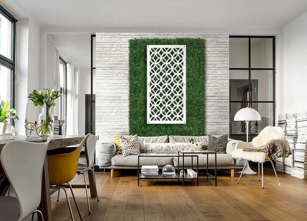 ECLECTIC - Pannello in PVC traforato - Parasole Colore: bianco, Misura: 50x150 cm