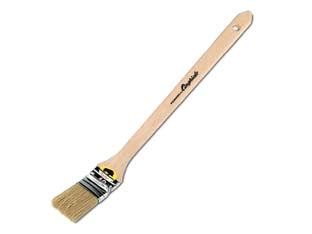 PENNELLO RADIATORE SETOLA BIONDA SERIE 593- - mm.40 - manico in plastica simil-legno - 12 pezzi CINGHIALE