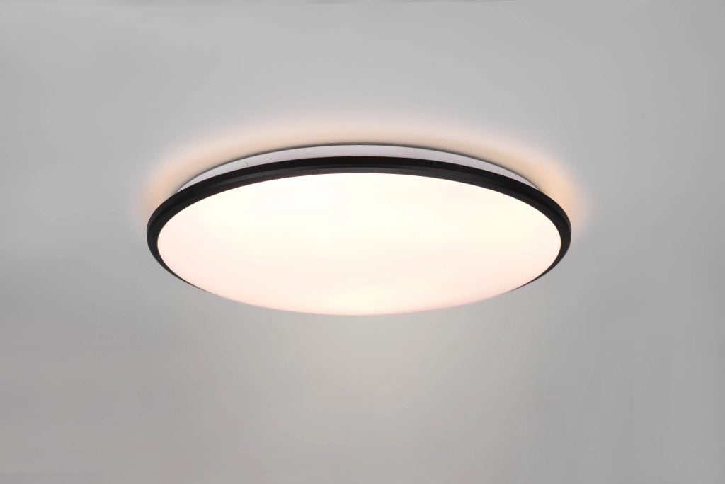 LIMBUS PLAFONIERA LED 34W 4100lm, 3000K BORDO NERO CON DIMMERAZIONE CON INTERRUTTORE D.50CM