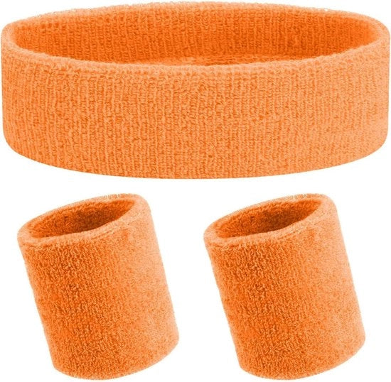 Set di 3 fasciature per la testa e le mani in cotone soffice per fitness, corsa e calcio - Fascia per la testa e polso accessori per tennis unisex