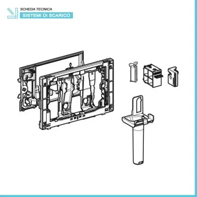 Sistema igienizzante Geberit Duofresh per cassette incasso Sigma 8