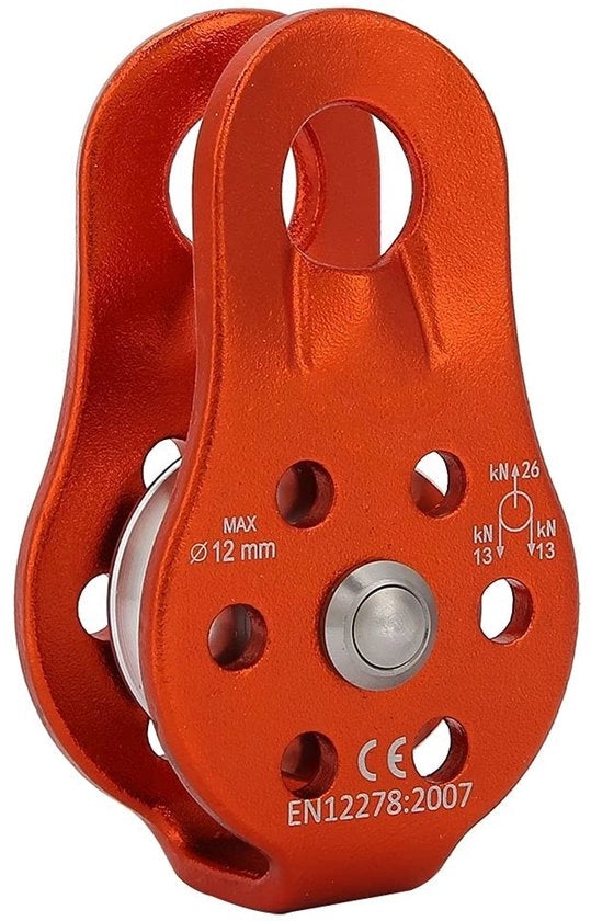 Telaio per funi in alluminio pesante con leva leggera - Antebraccia laterali anti-allargamento - Rotazione liscia - Per funi da 12 mm - Disegno di apertura doppio - Presa perfetta - Sostegno per arrampicata
