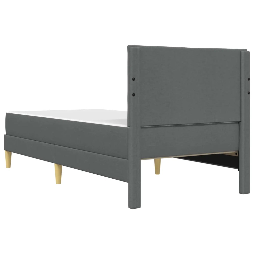 Struttura del letto-Giroletto Grigio scuro 100 x 200 cm Poliestere