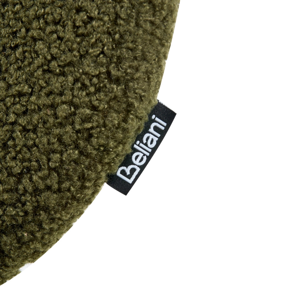 Set di 2 sedie con gambe senza braccioli Bouclè PU Gambe in ferro nero Design contemporaneo e retrò Sedute per la sala da pranzo verde scuro