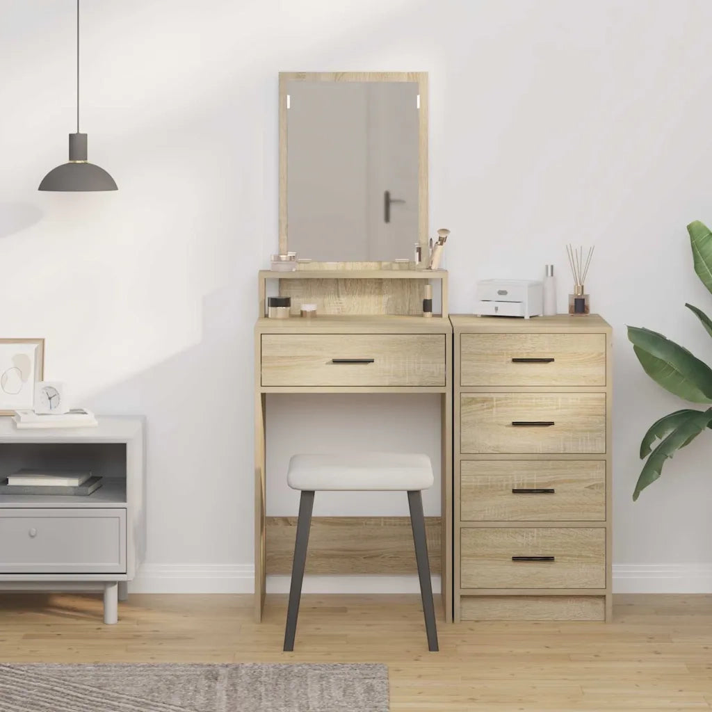 Toeletta | Tavolo da Trucco con cassetto Rovere Sonoma 50 x 41 x 140 cm