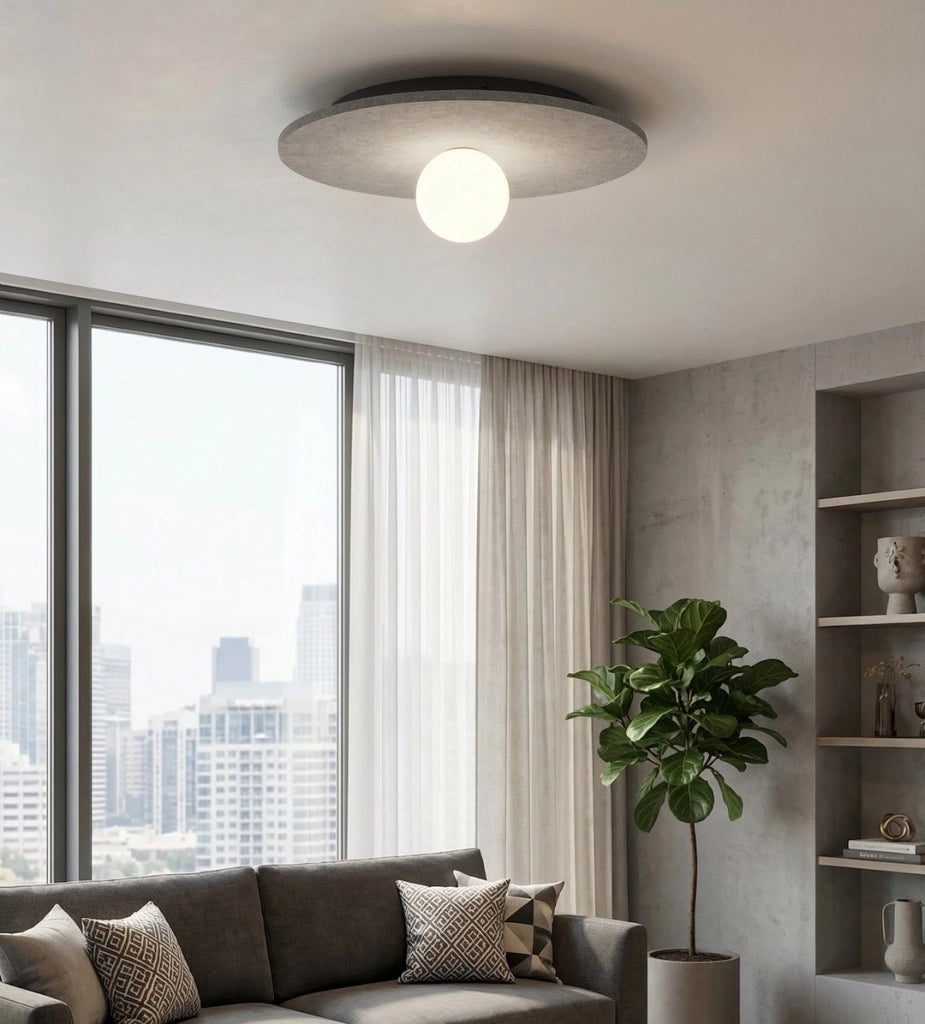 Lampada da soffitto CALMA grigia feltro 1xG9 Emibig