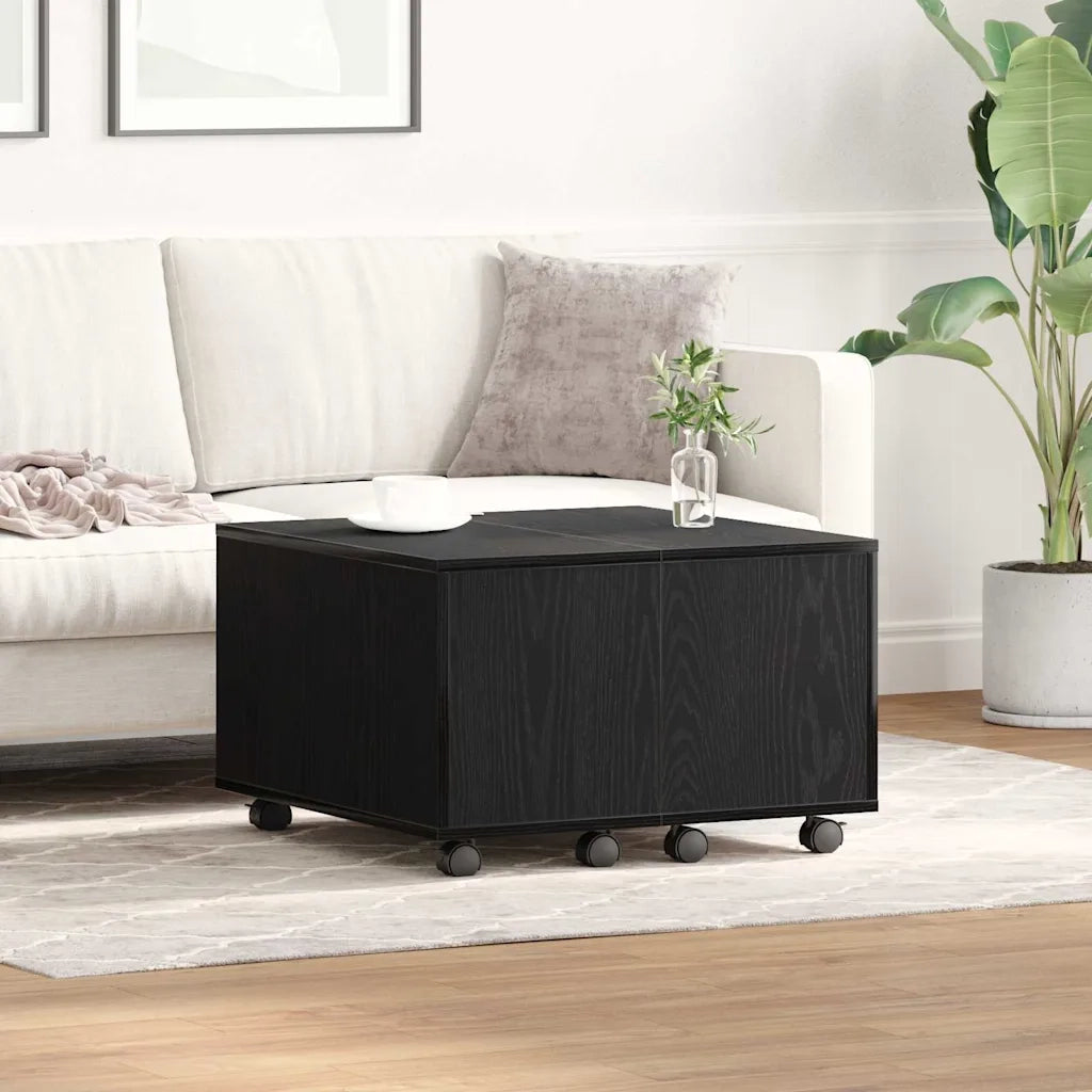Tavolino da salotto | Tavolino da caff¨¨ | Tavolino da Soggiorno Rovere Nero 60 x 60 x 38 cm