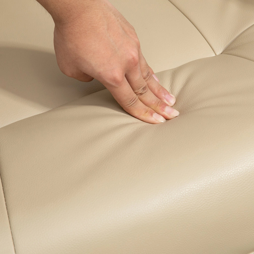 Poltrona Relax Reclinabile Massaggiante Elettrica ¨C Minimal ¨C Similpelle Creme 78x87x100 cm