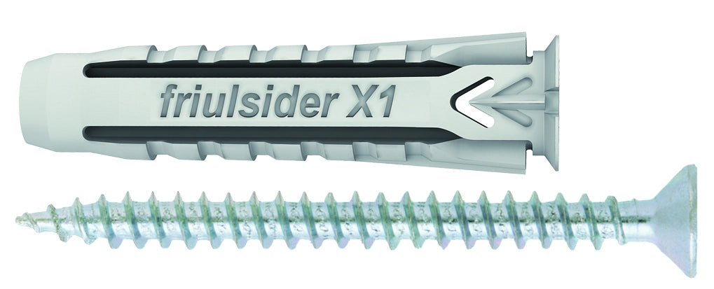 Friulsider TASSELLO UNIVERSALE X1 EVO CON VITE  100 PZ. mm. 5x25