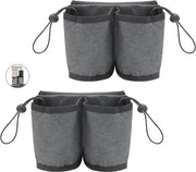 Portaoggetti per viaggio - 2 pezzi - Portaoggetti per bagagli - Maniglia libera - Carrello per bevande - Due tazze da caffè - Cassetti per documenti d'identità - Cassetti per contanti - per hostess di volo - Accessori di viaggio Portaoggetti per festival