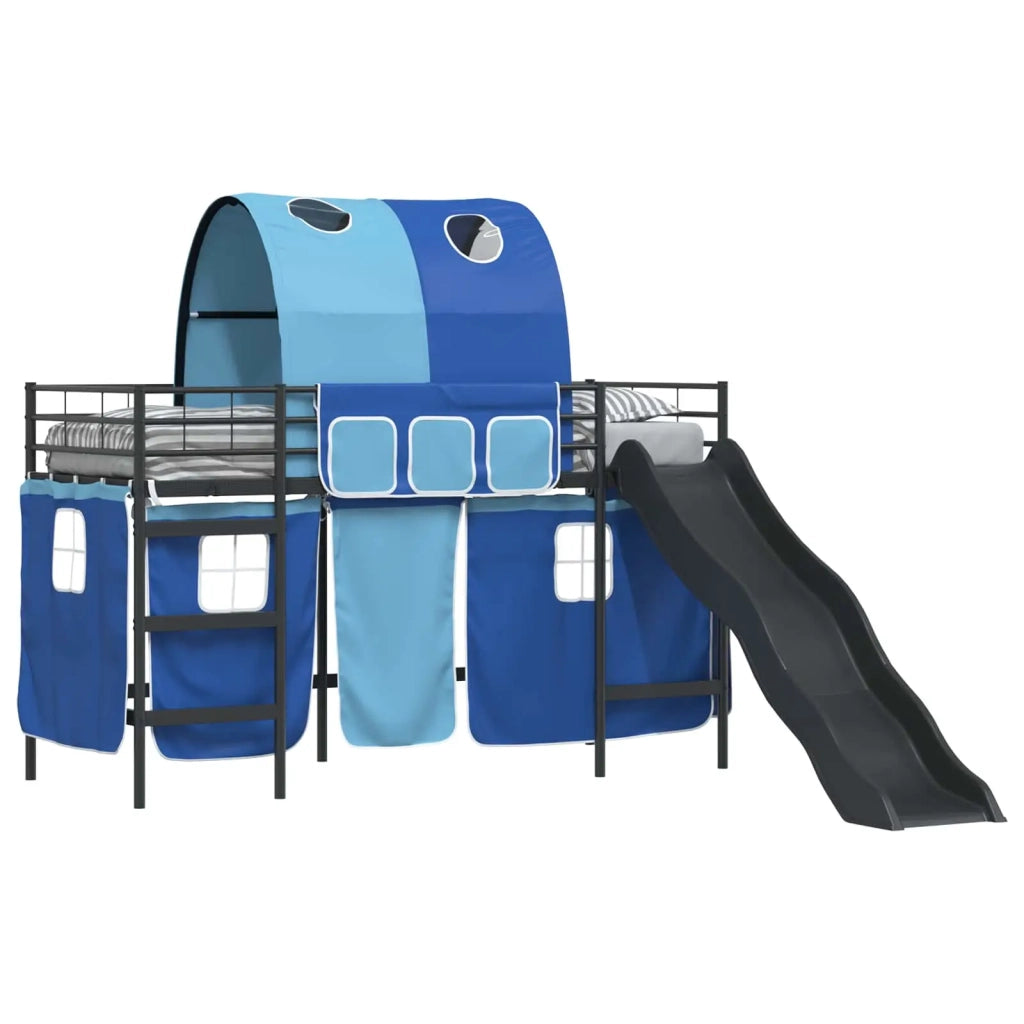 Struttura del letto loft per bambini Nero e Blu 90 x 190 cm 42020838