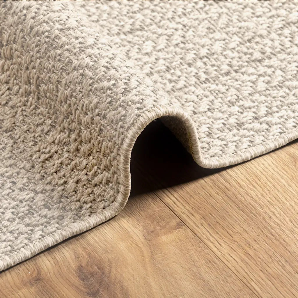 Tappeto del soggiorno | Tappeto ZIZUR Crema 120x170 cm Aspetto Iuta Interni ed Esterni