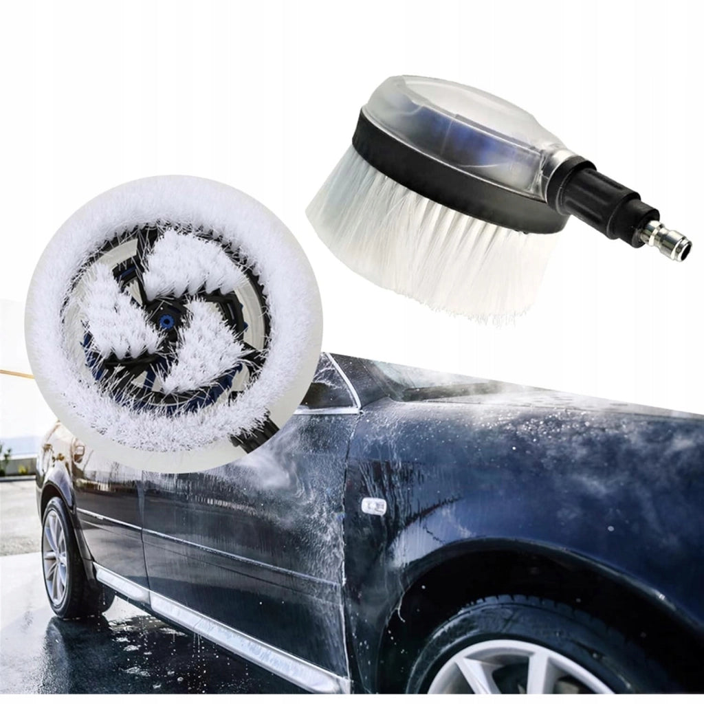 Spazzola Rotante HydroBrush Pro360 – Testina Rotante Automatica | Attacco Rapido 1/4"QC | Per Auto, Vetri, Facciate