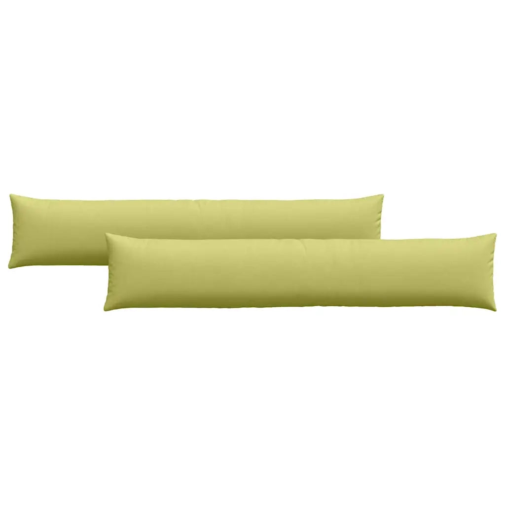 Cuscini da Divano 2 pz-Set di 2 Cuscini per Sofa Verde chiaro 200 x 40 cm Tessuto