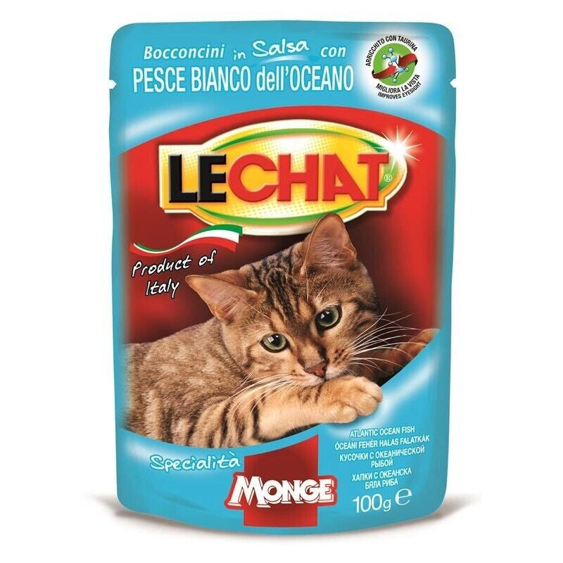 LECHAT BOCCONCINI IN SALSA 100 GRAMMI PESCE BIANCO
