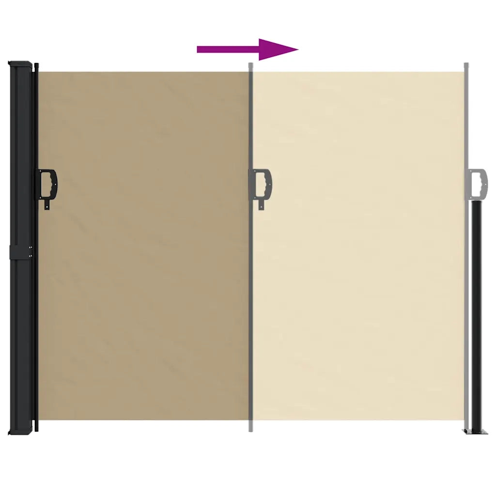 Tenda da Sole | Tenda laterale Retrattile Beige 170x300 cm