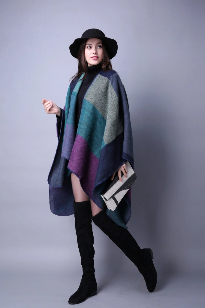 Nuova sciarpa/scialle da donna in jacquard, spessa e calda.