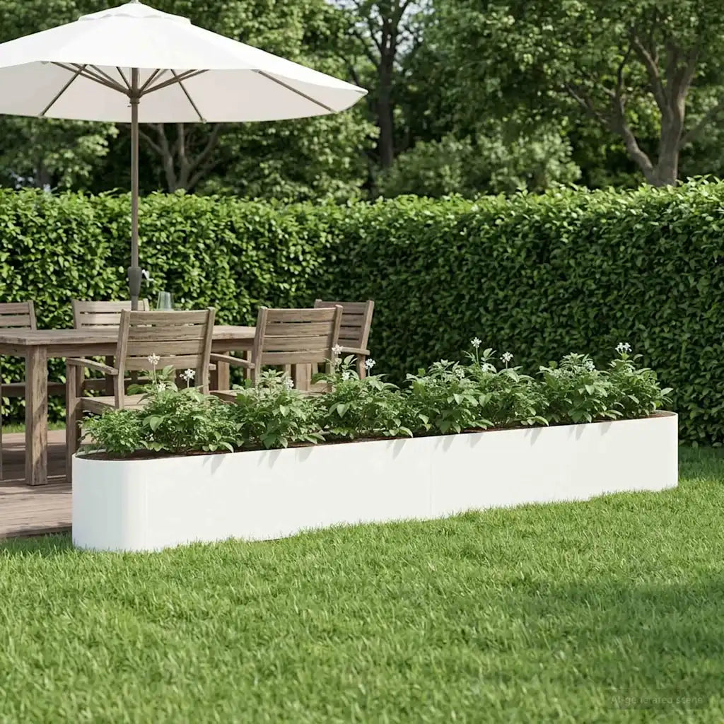 Letto rialzato da giardino Bianco 360 x 40 x 40 cm 8011706