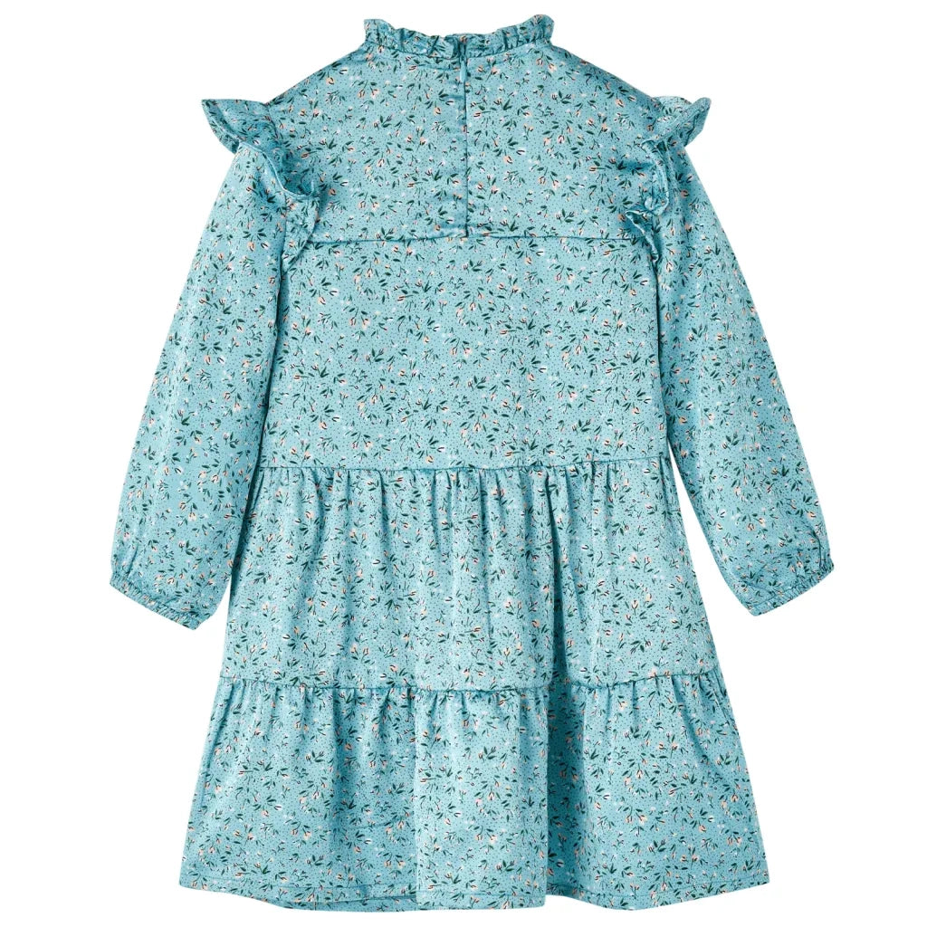 Abito da Bambina a Maniche Lunghe Blu 128 14327
