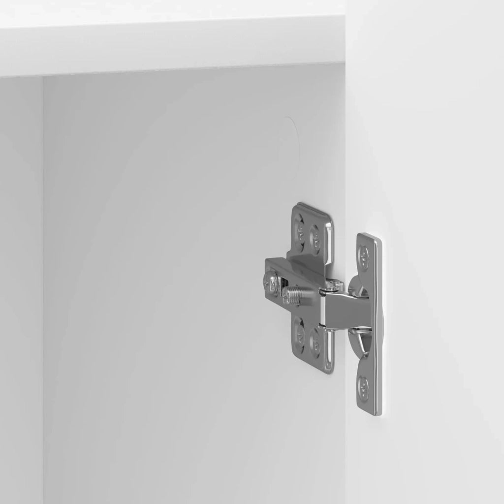 Armadio da Notte Bianco Lucido 43 x 34,5 x 52 cm 894343