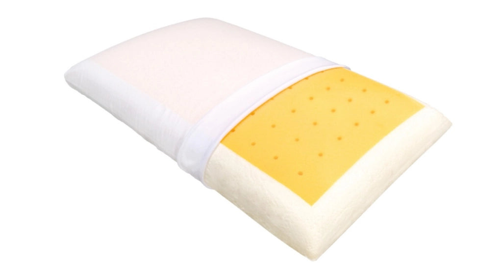 Cuscino in Memory Foam alla Camomilla | Struttura Forata Traspirante e Aromaterapia