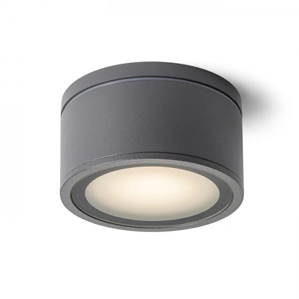 Plafoniera MERIDO da soffitto grigio antracite 230V GX53 11W IP54