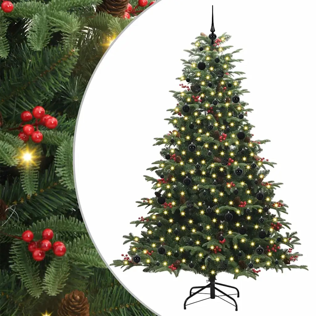 Albero di Natale artificiale con 300 LED Verde 240 cm 3395569