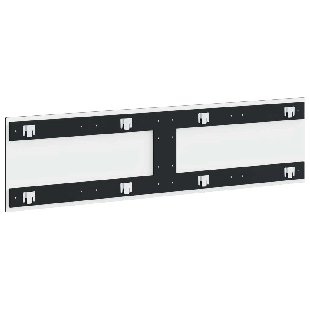 Testiera da Muro ARNHEM Nero Legno ingegnerizzato 896706