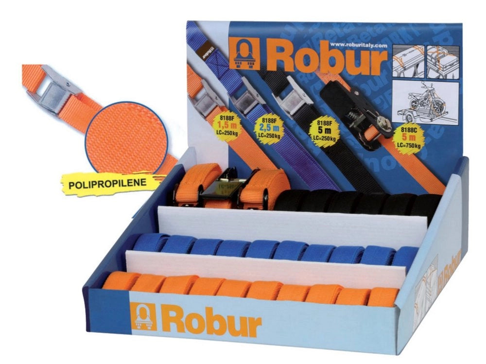 1cf robur espositore 29 pz.nastro allacciabagagli cod:ferx.30330