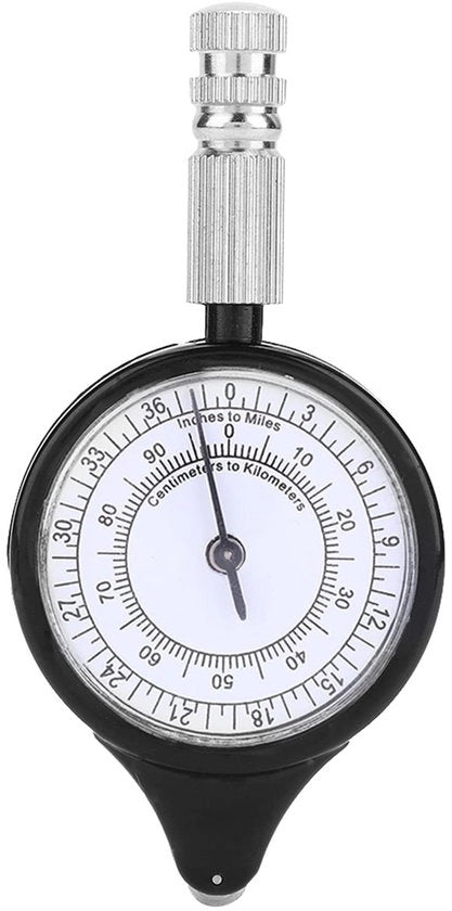 Calcolatore di Distanze Mini-bassa Mappa - Ruota Metallica - Leggero - Portatile - Resistente allo Sfregamento - Resistente alla Pioggia - Mappa di Distanza