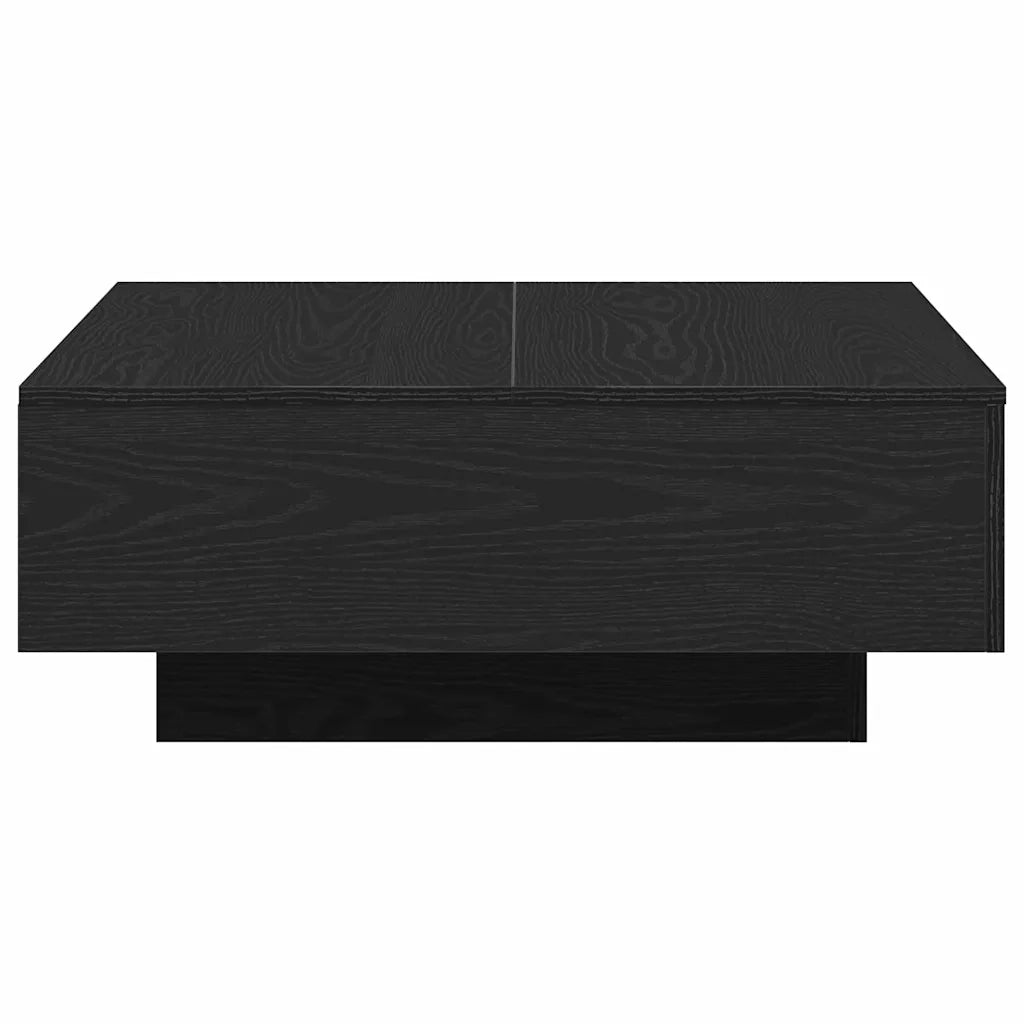 Tavolino da salotto | Tavolino da caff¨¨ | Tavolino da Soggiorno Rovere Nero 80 x 80 x 31 cm