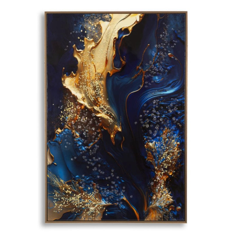 Stampa Su Tela Laccata Con Cornice Andromeda -a- cm 60x4x90