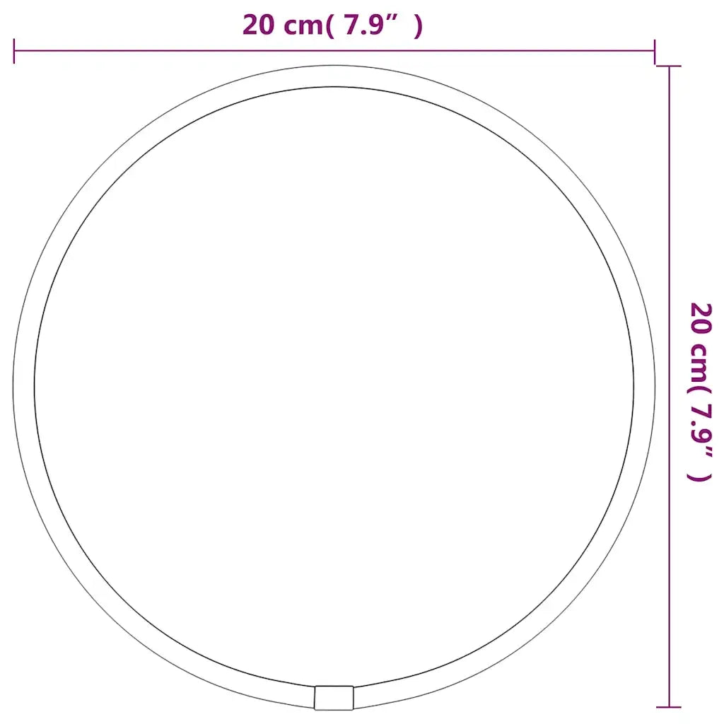 Specchio da Parete | Specchio decorativo Dorato ? 20 cm Rotondo