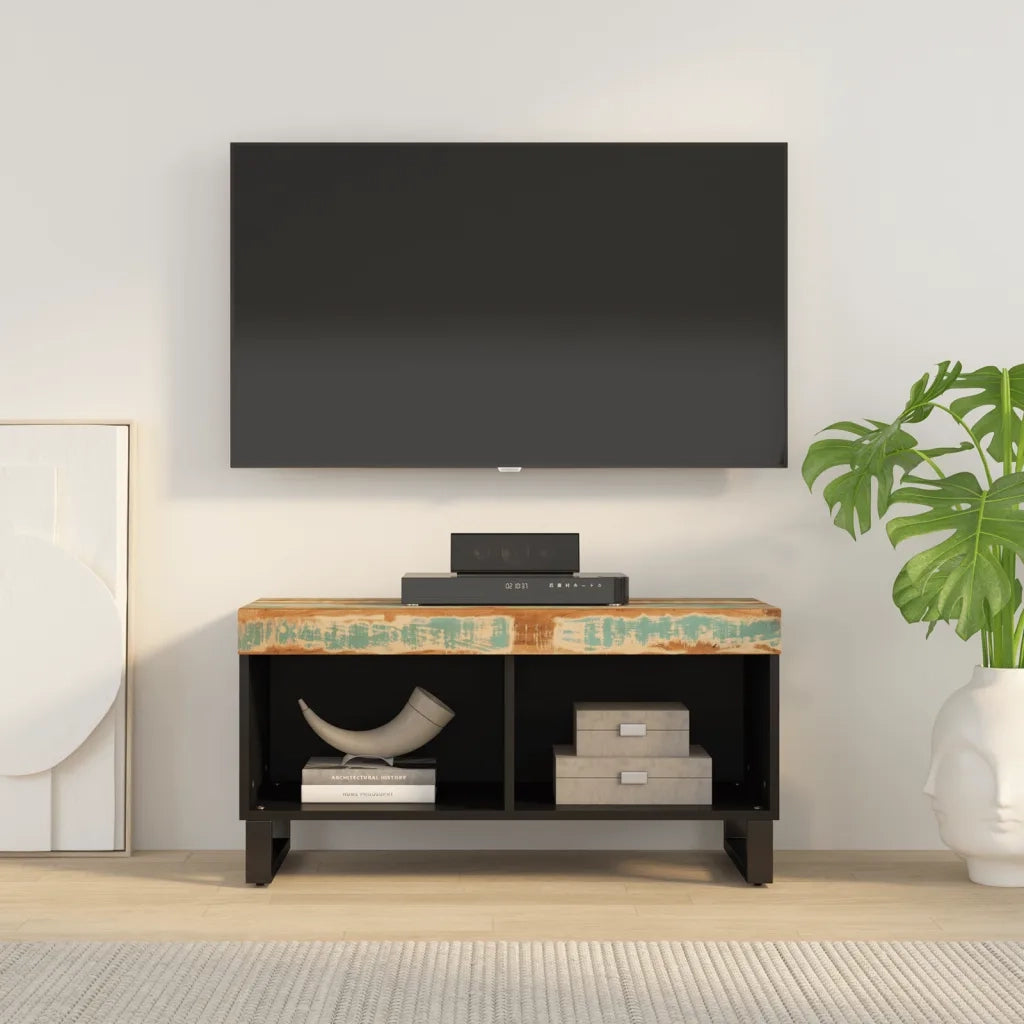 Mobile TV | Armadietto TV | Mobile Porta TV 85x33x43,5 in Legno Massello di Recupero