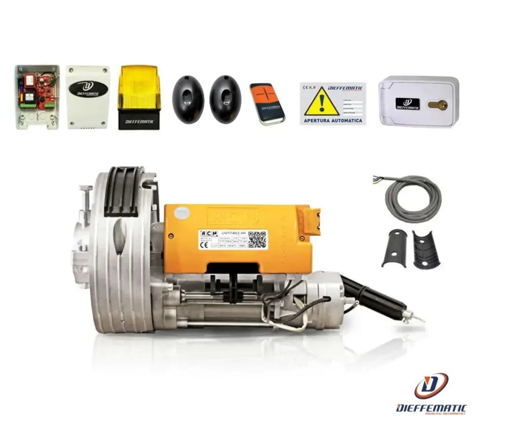 KIT AUTOMAZIONE ACM X SERRANDA SERRANDE SARACINESCA 170KG MOTORIZZAZIONE MOTORE