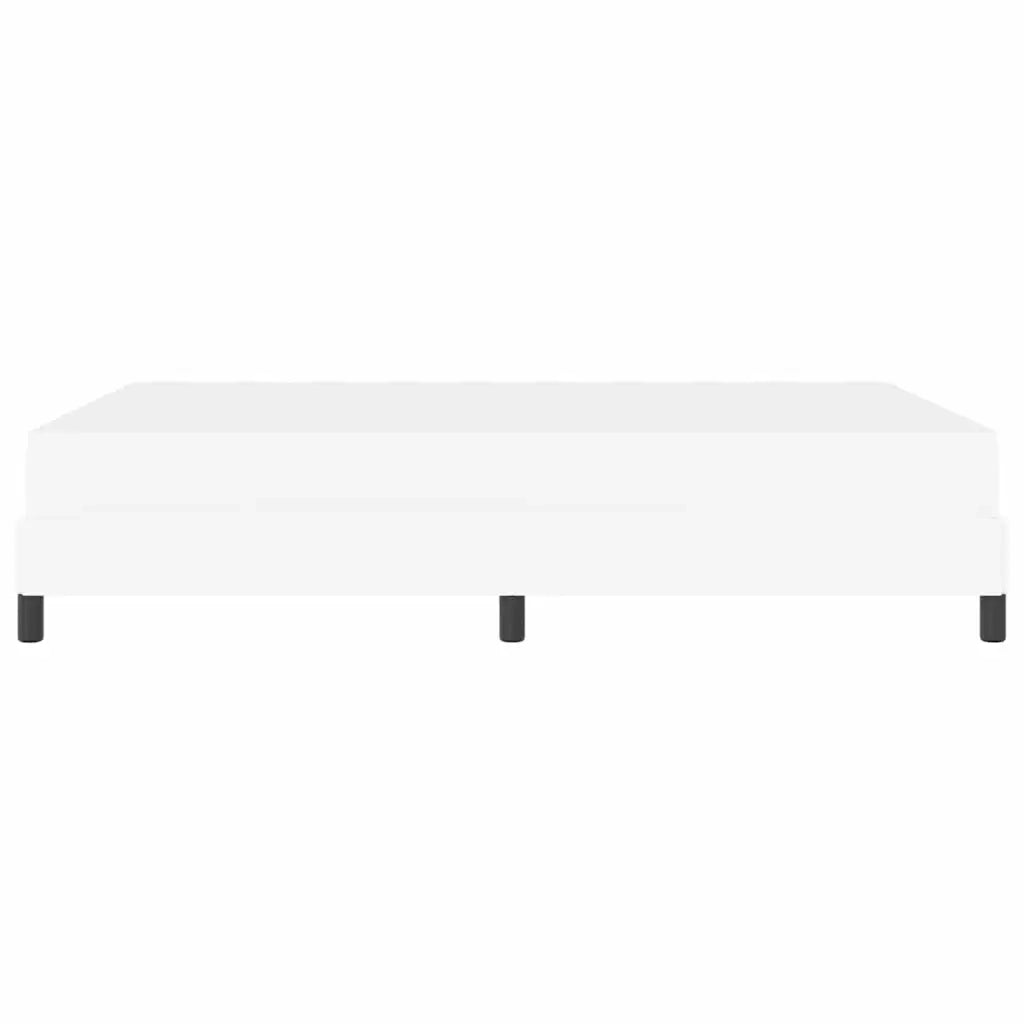 Struttura del letto-Giroletto-Rete del Letto Bianco Puro 160 x 200 cm Tessuto